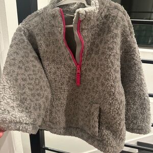 GAP Toddler Gray Sherpa Pullover